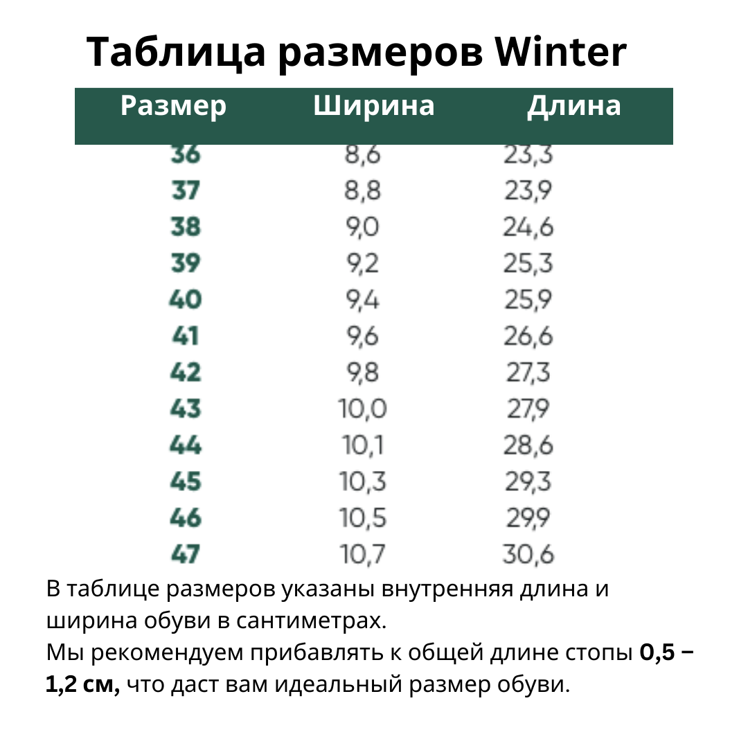Ботинки Winter Черные