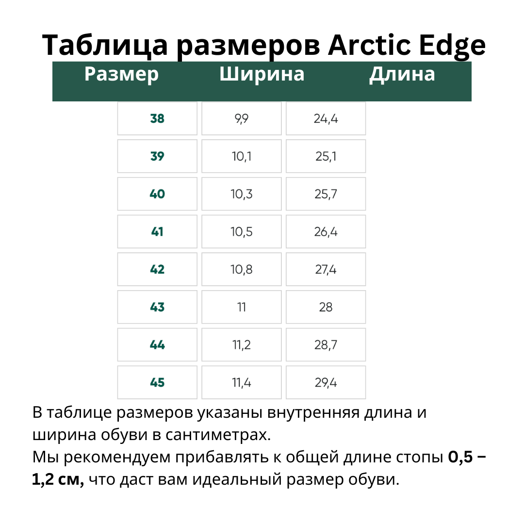 Ботинки  Arctic Edge  Черные